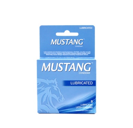 MUSTANG CONDOM 3 CT - Bellso